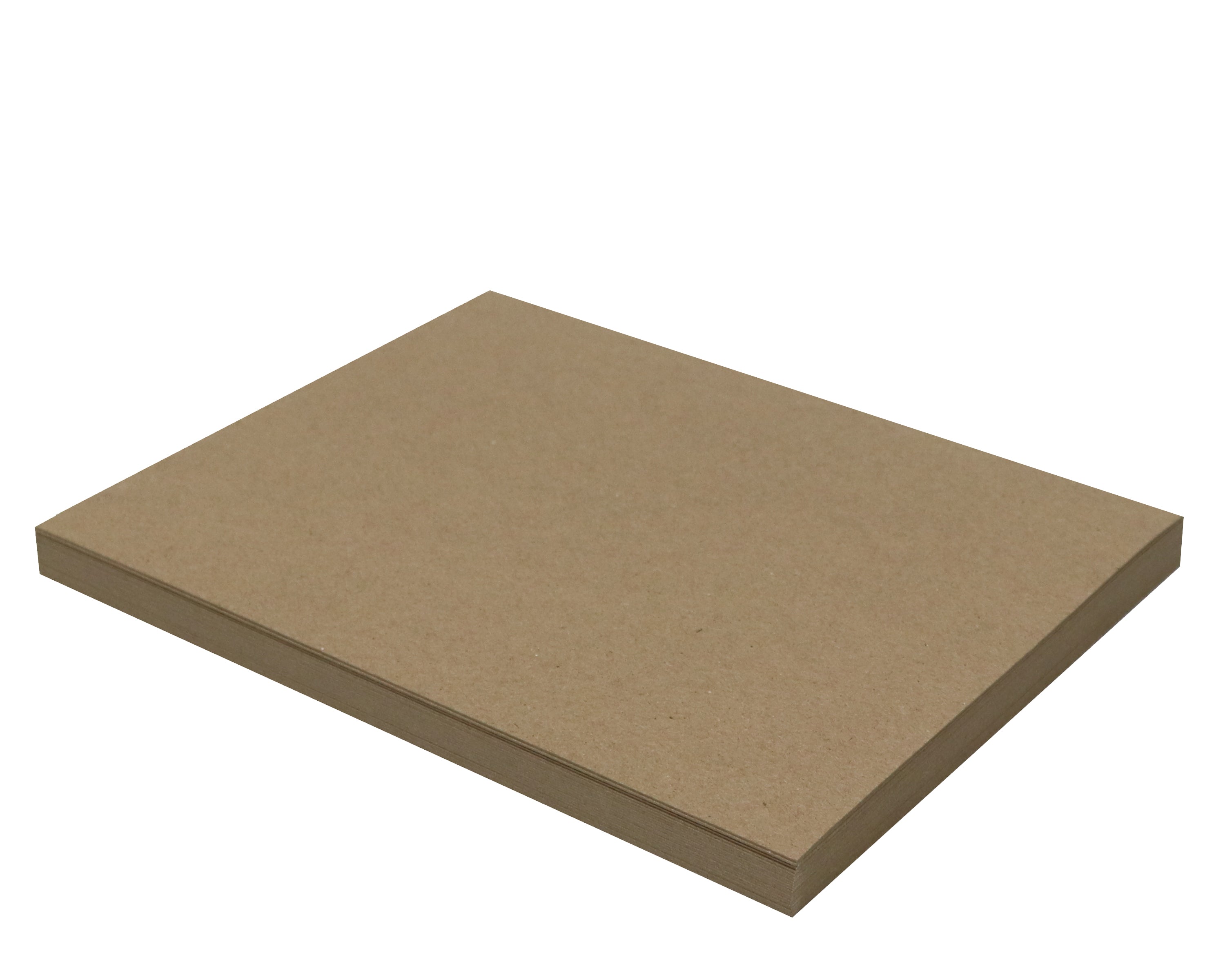 25 Sheets Chipboard 8.5 x 11 inch - 30pt (point) Medium Weight Brown Kraft Cardboard Scrapbook Sheets & Picture Frame Backing Paper Board