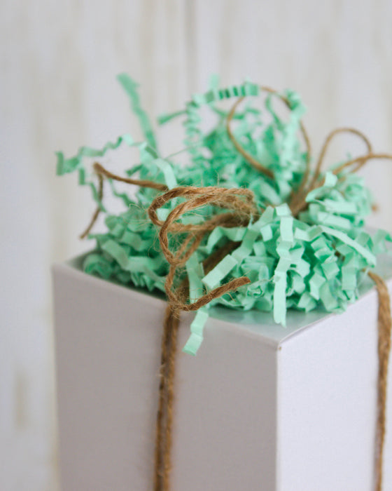 Crinkle Cut Paper Shred Filler (2 LB) for Gift Wrapping & Basket Filling - Mint