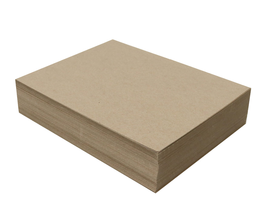 100 Sheets Chipboard 8.5 x 11 inch - 22pt (point) Light Weight Brown K —  MagicWater Supply