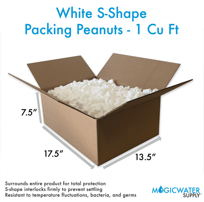 1 Cu Ft White Anti Static Packing Peanuts S Shape Loose Fill