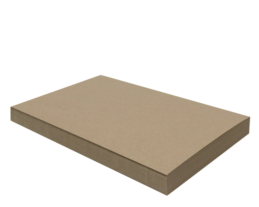 50 Sheets Chipboard 11 x 17 inch - 30pt (point) Medium Weight Brown Kraft Cardboard Scrapbook Sheets & Picture Frame Backing Paper Board