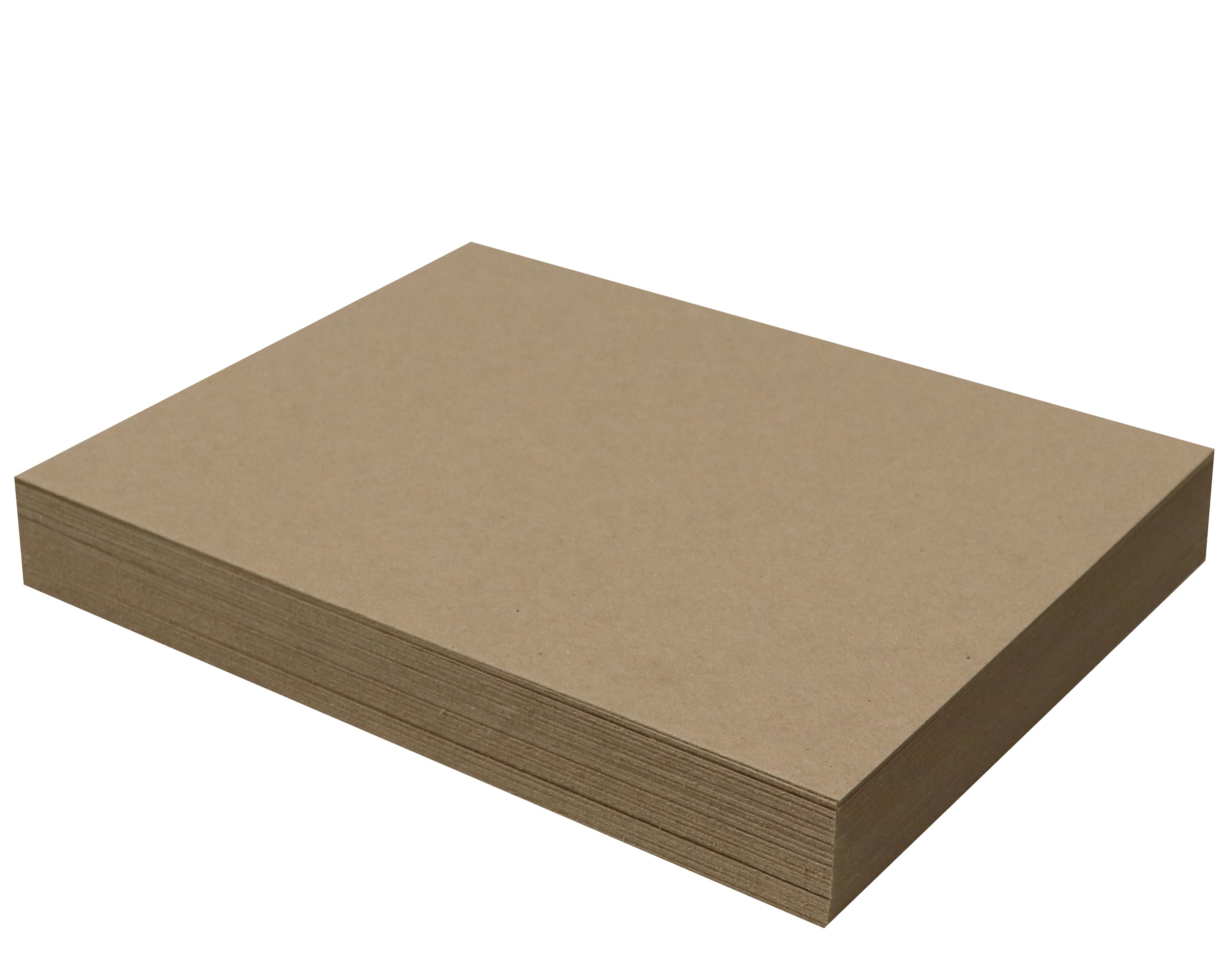 50 Sheets Chipboard 9 x 12 inch - 30pt (point) Medium Weight Brown Kraft Cardboard Scrapbook Sheets & Picture Frame Backing (.030 Caliper Thick) Paper Board