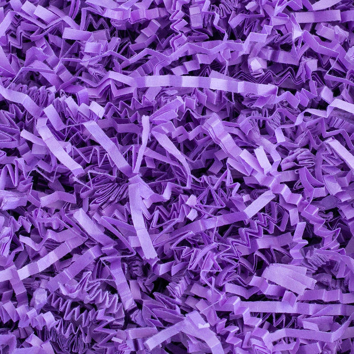 Crinkle Cut Paper Shred Filler (1 LB) for Gift Wrapping & Basket Filling - Purple