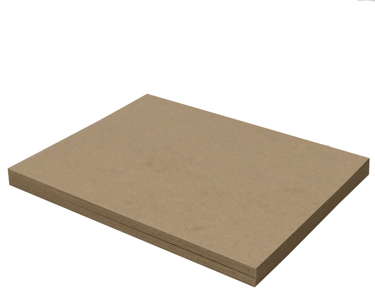  Reskid Chipboard Sheets 9 x 12 - 30 Point (0.03 inch) Thick, 25 Sheets