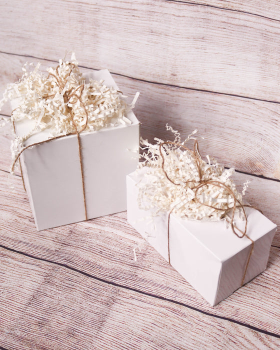 Crinkle Cut Paper Shred Filler (1 LB) for Gift Wrapping & Basket Filling - Light Ivory