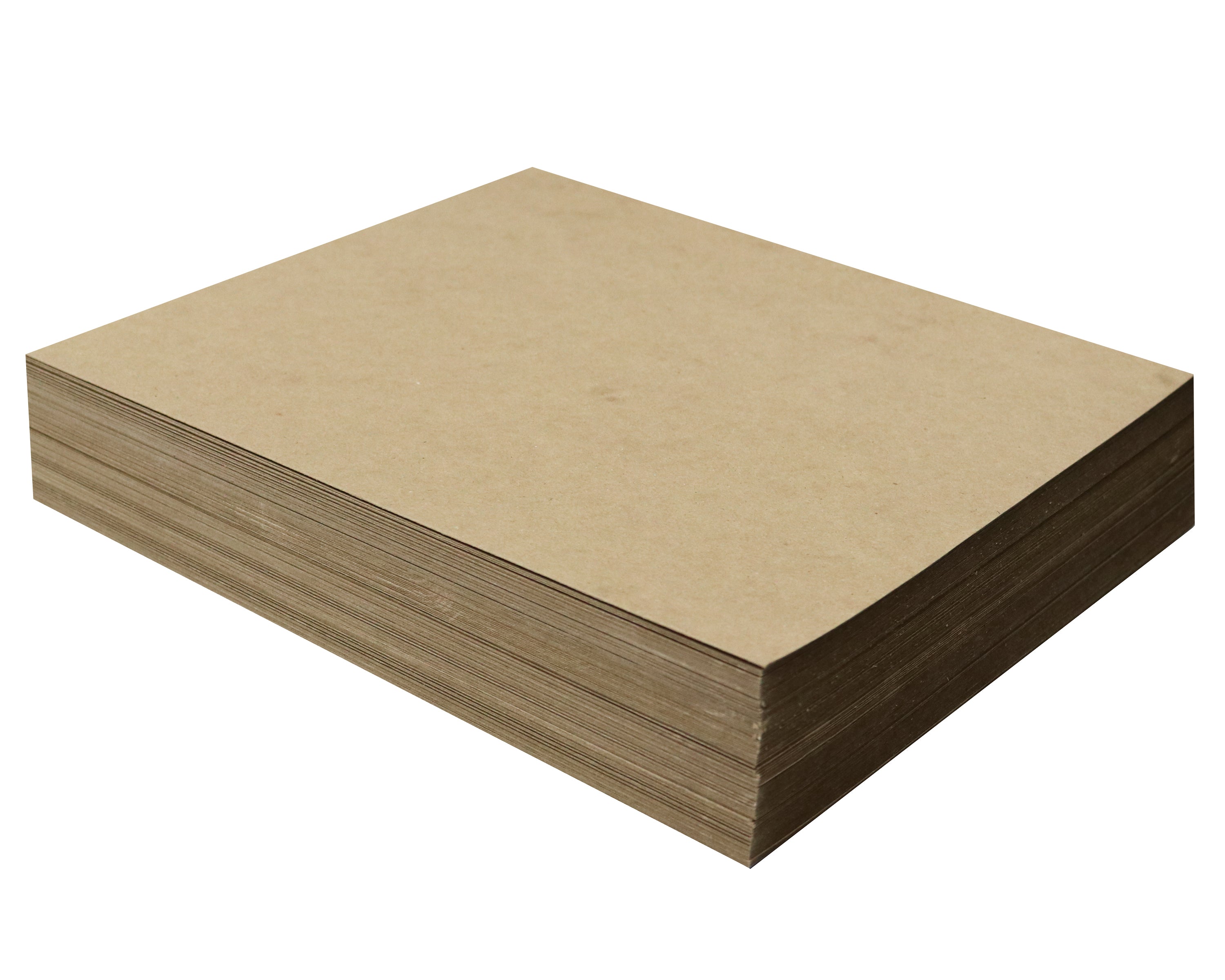 100 Sheets Chipboard 11 x 14 inch - 22pt (point) Light Weight Brown Kraft Cardboard Scrapbook Sheets & Picture Frame Backing Paper Board