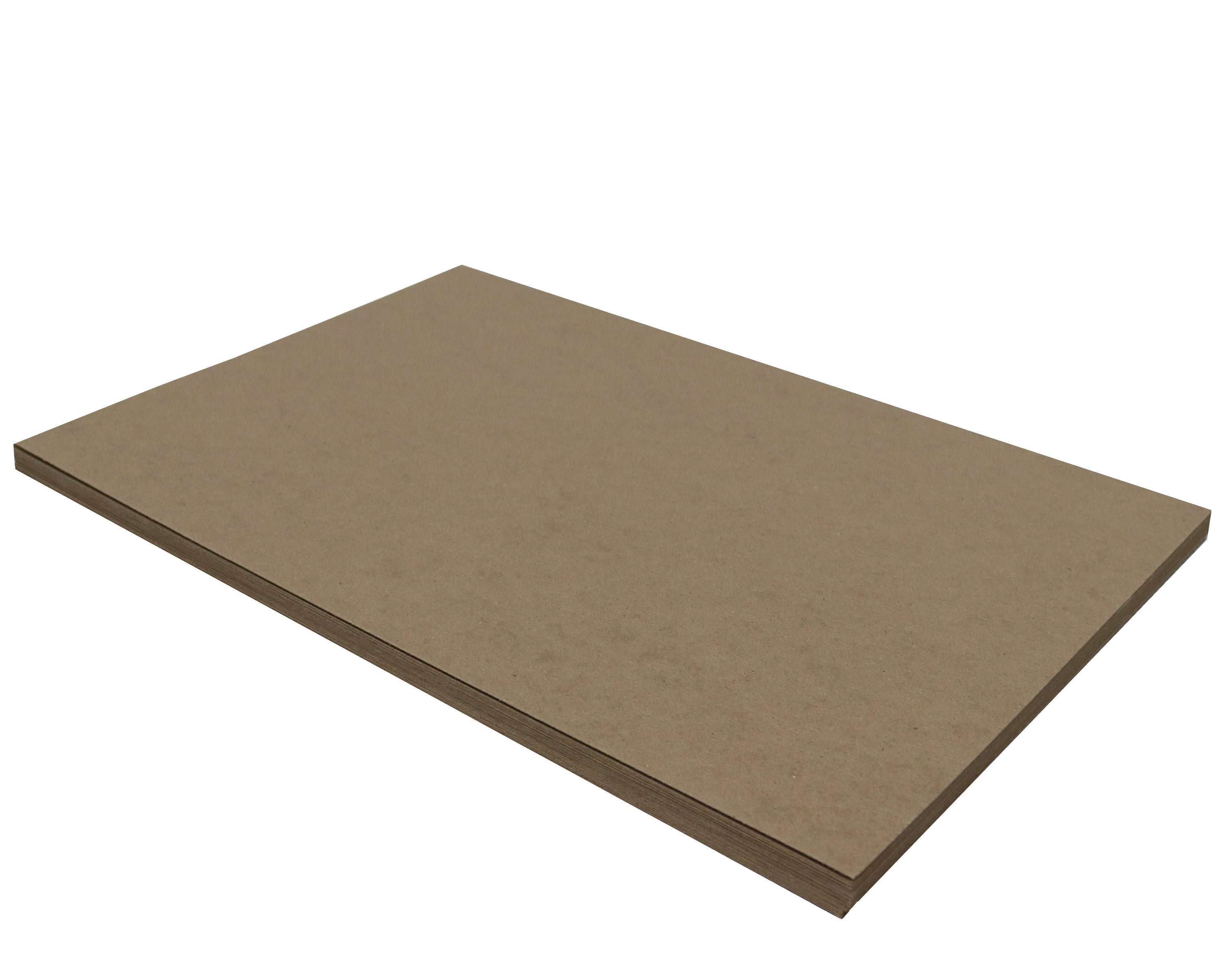25 Sheets Chipboard 12 x 18 inch - 22pt (point) Light Weight Brown Kraft Cardboard Scrapbook Sheets & Picture Frame Backing Paper Board