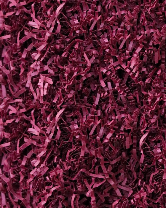Thin Cut Crinkle Paper Shred Filler (1/2 LB) for Gift Wrapping & Basket Filling - Burgundy| MagicWater Supply